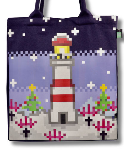 Victorie Pixel Holiday Tote